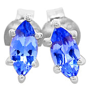 3*6 MM Marquise - Tanzanite Faceted Earrings - TZE1038