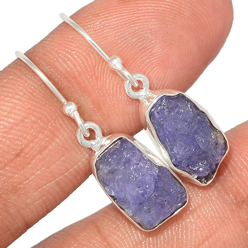 1.2" Tanzanite Rough Earrings - TZRE338