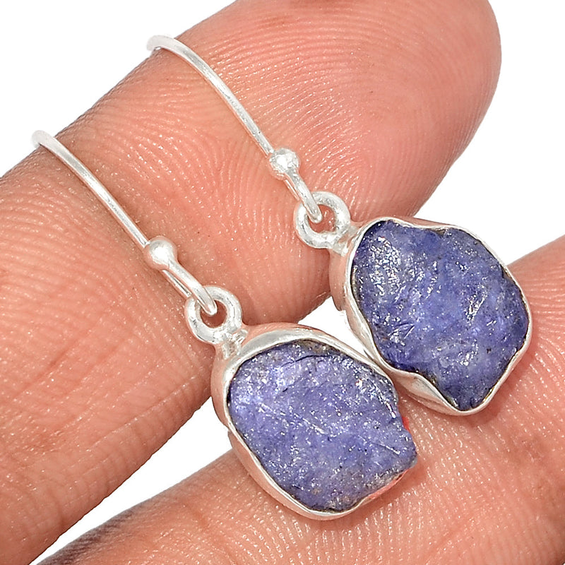 1.2" Tanzanite Rough Earrings - TZRE340