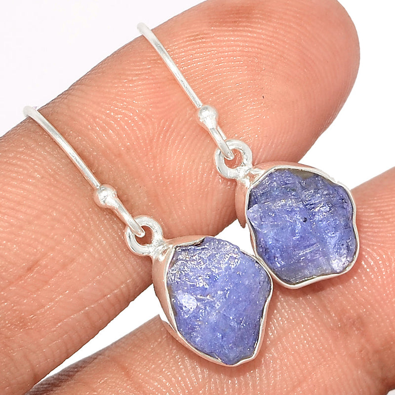 1.1" Tanzanite Rough Earrings - TZRE343