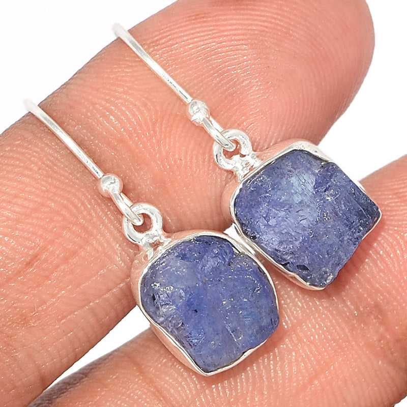 1.1" Tanzanite Rough Earrings - TZRE347