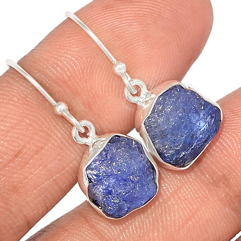 1.1" Tanzanite Rough Earrings - TZRE352