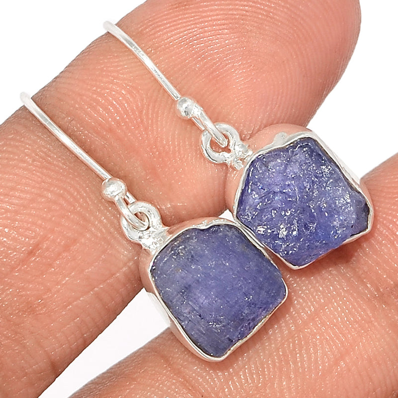 1.1" Tanzanite Rough Earrings - TZRE353