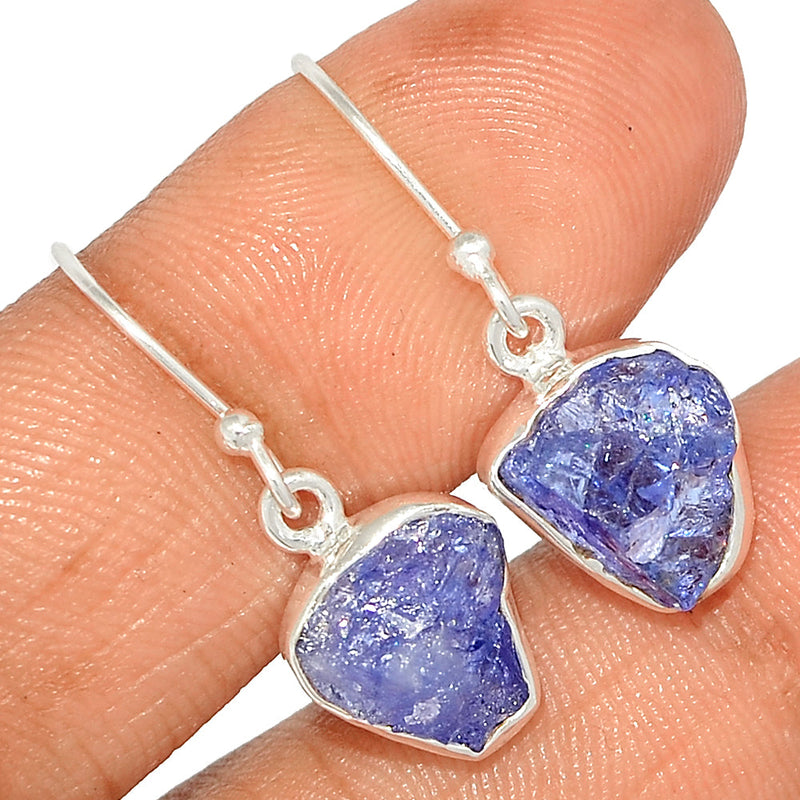 1.1" Tanzanite Rough Earrings - TZRE379