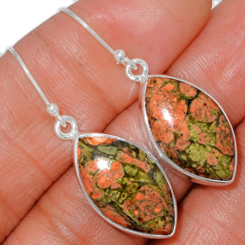 1.5" Unakite Earrings - UNKE317