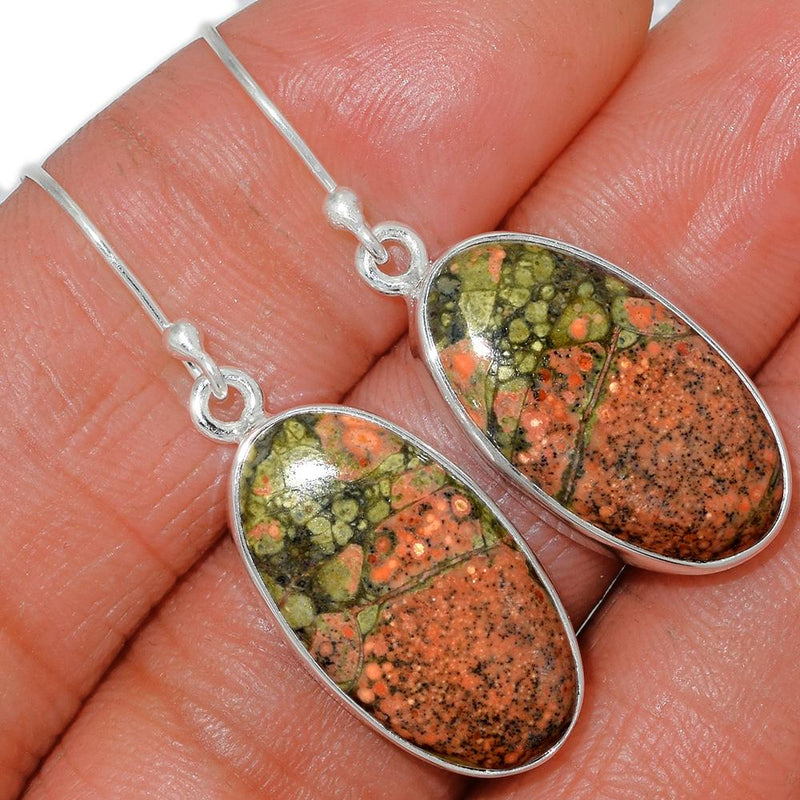 1.6" Unakite Earrings - UNKE318