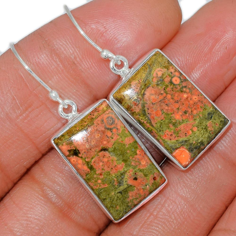 1.6" Unakite Earrings - UNKE320