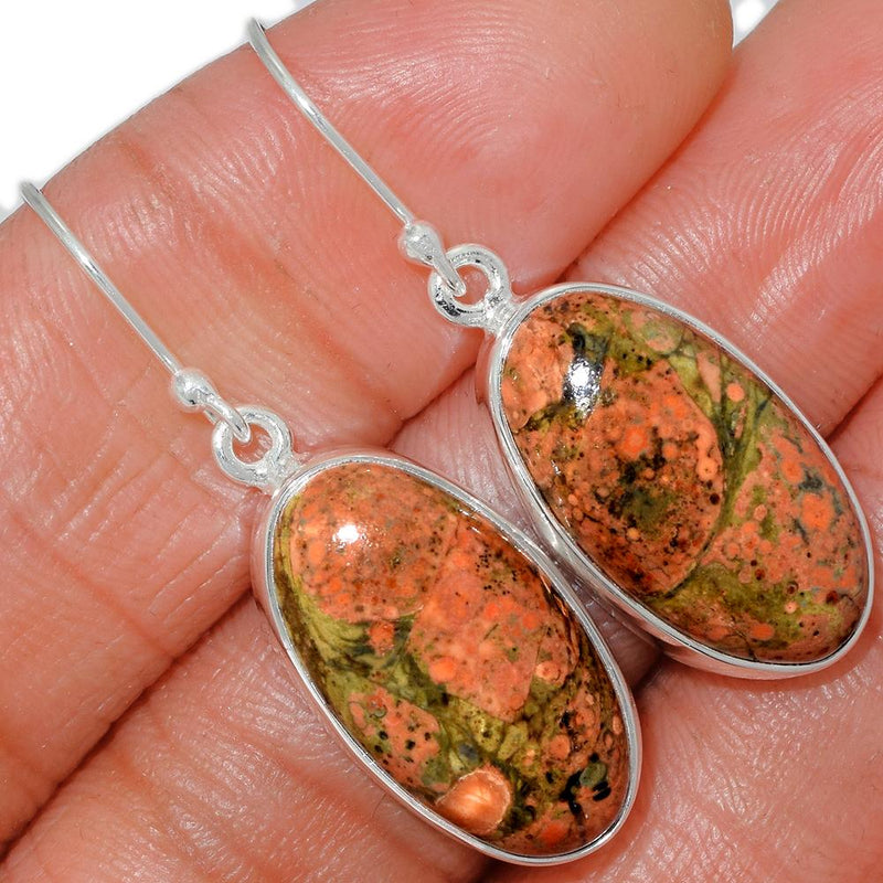 1.6" Unakite Earrings - UNKE327