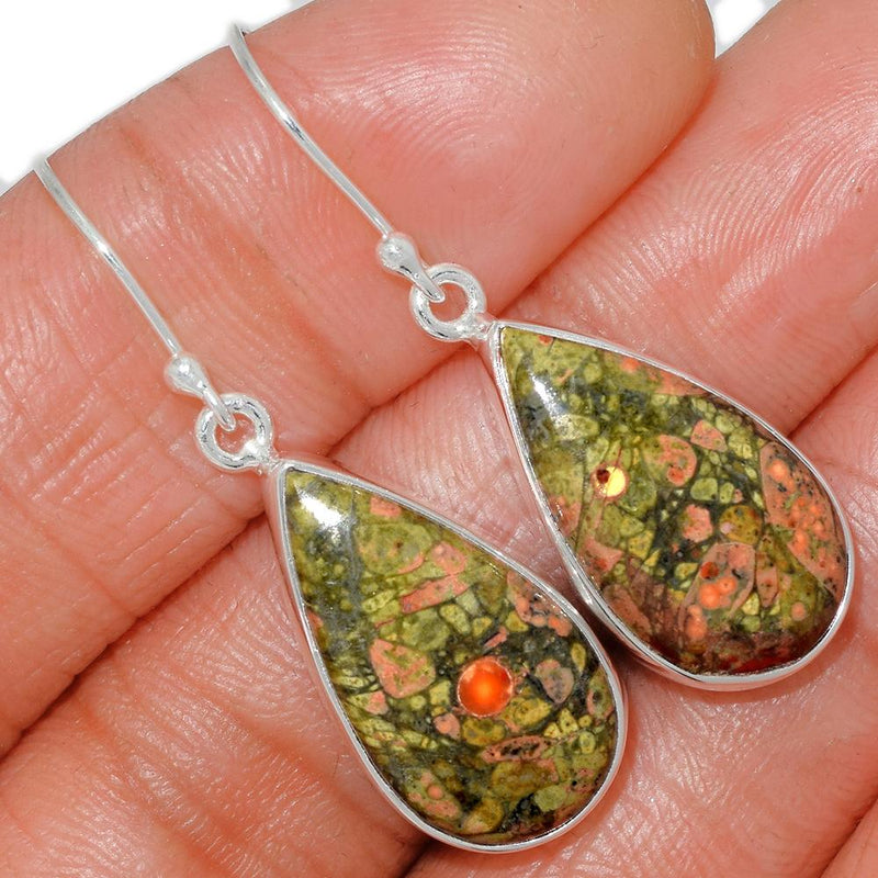 1.6" Unakite Earrings - UNKE331