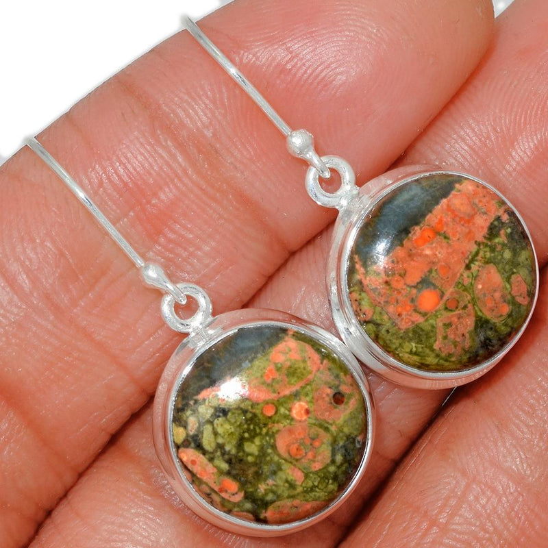 1.3" Unakite Earrings - UNKE332