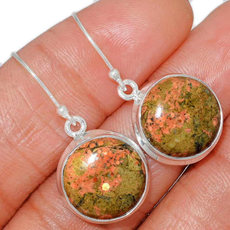 1.5" Unakite Earrings - UNKE334