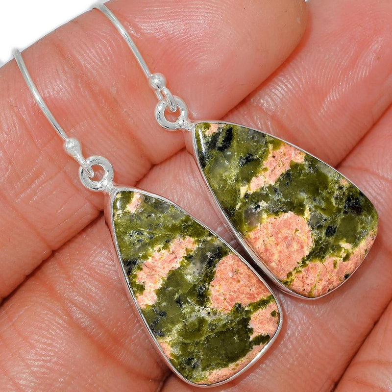 1.6" Unakite Earrings - UNKE340