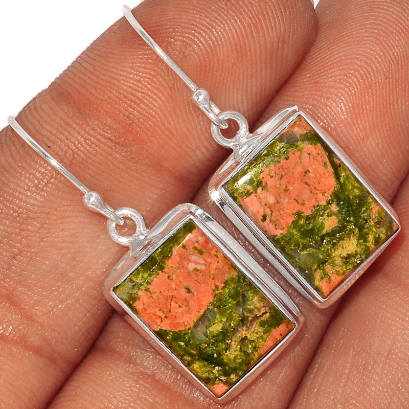1.4" Unakite Earrings - UNKE630