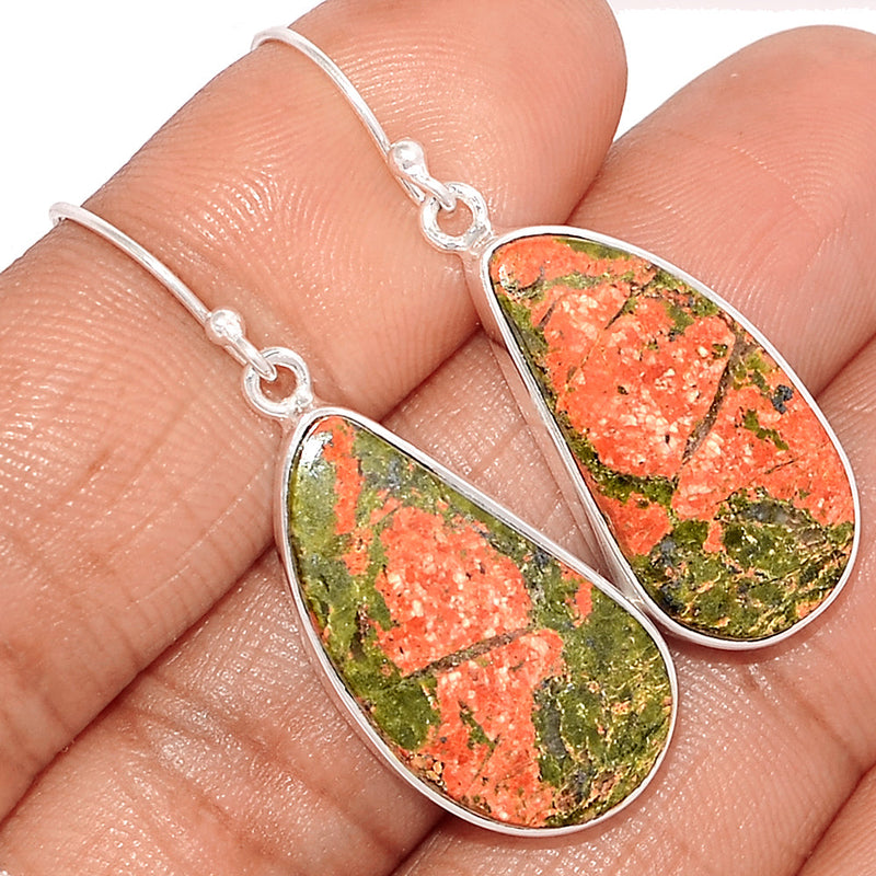 1.7" Unakite Earrings - UNKE690