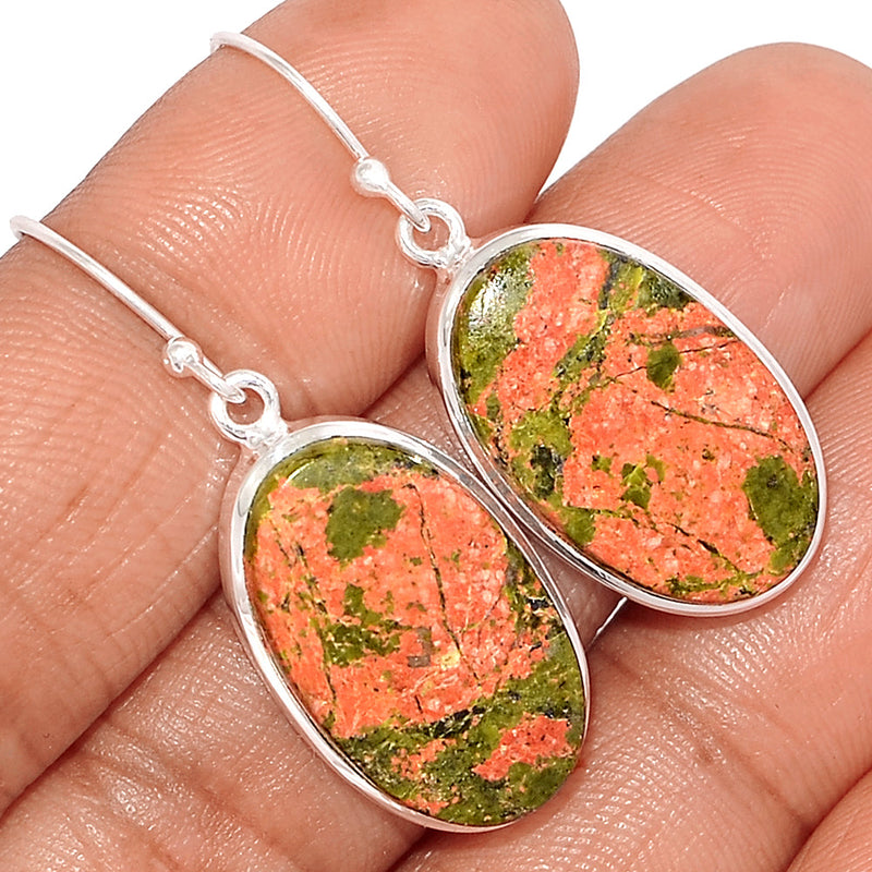 1.6" Unakite Earrings - UNKE697