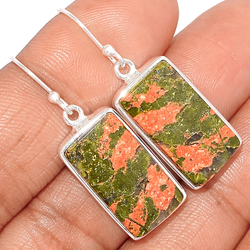 1.6" Unakite Earrings - UNKE700