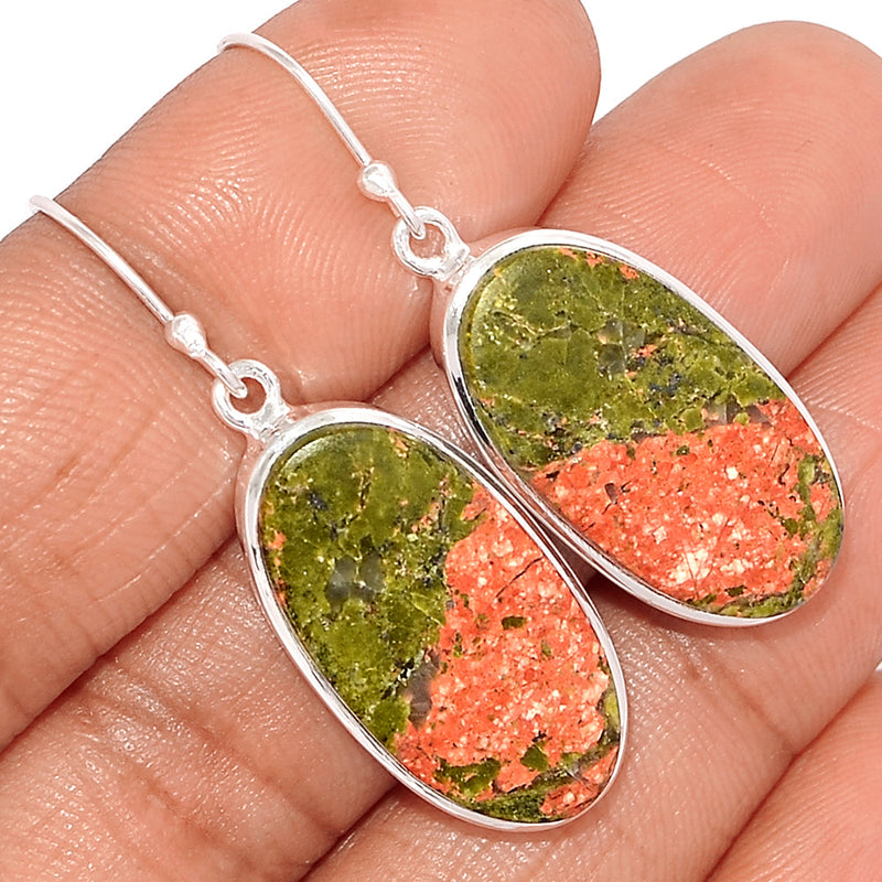 1.7" Unakite Earrings - UNKE715