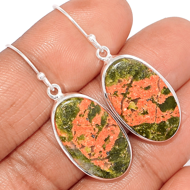 1.6" Unakite Earrings - UNKE726