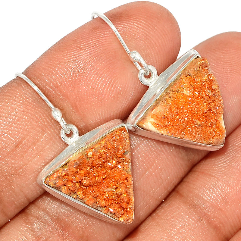 1.3" Vanadinite Crystal Earrings - VDCE6