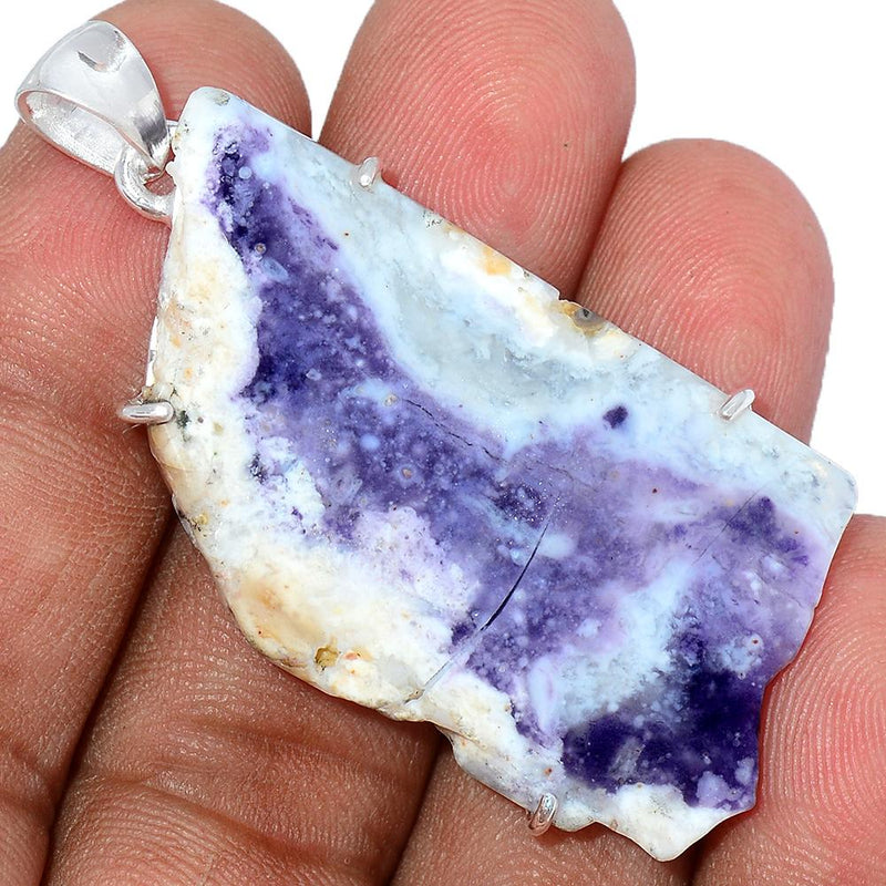 2" Claw - Violet Flame Opal Slice Pendants - VFSP103