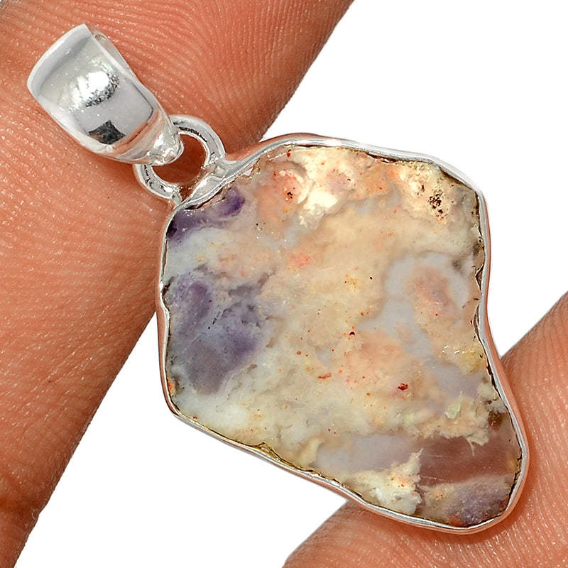 1.5" Violet Flame Opal Slice Pendants - VFSP123