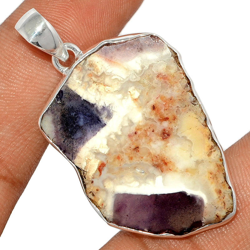 1.8" Violet Flame Opal Slice Pendants - VFSP127