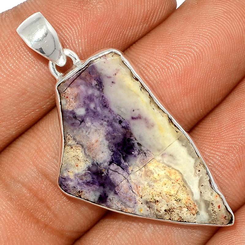 1.8" Violet Flame Opal Slice Pendants - VFSP135