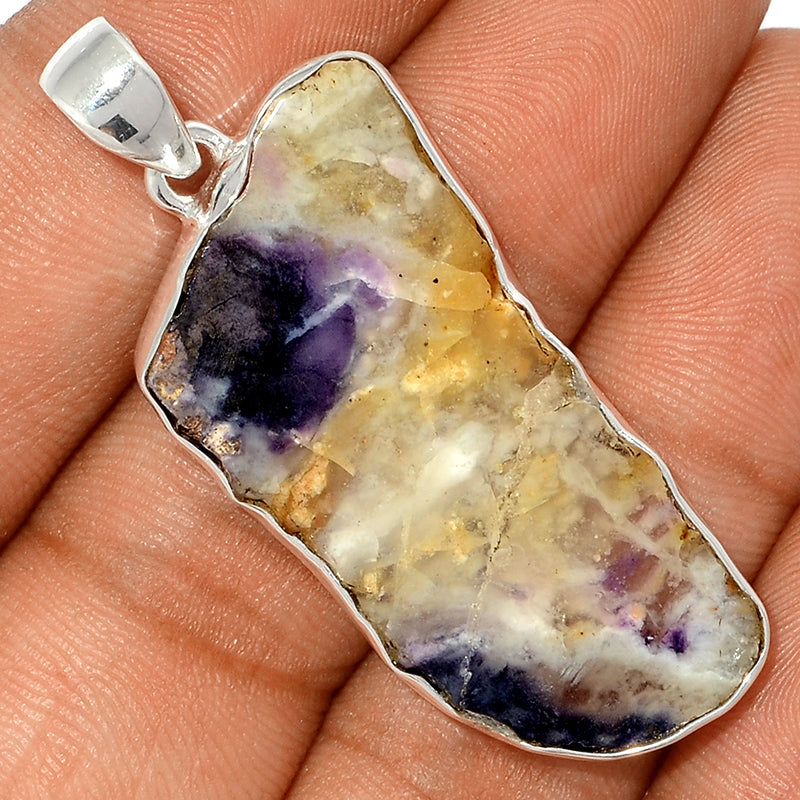 2" Violet Flame Opal Slice Pendants - VFSP152