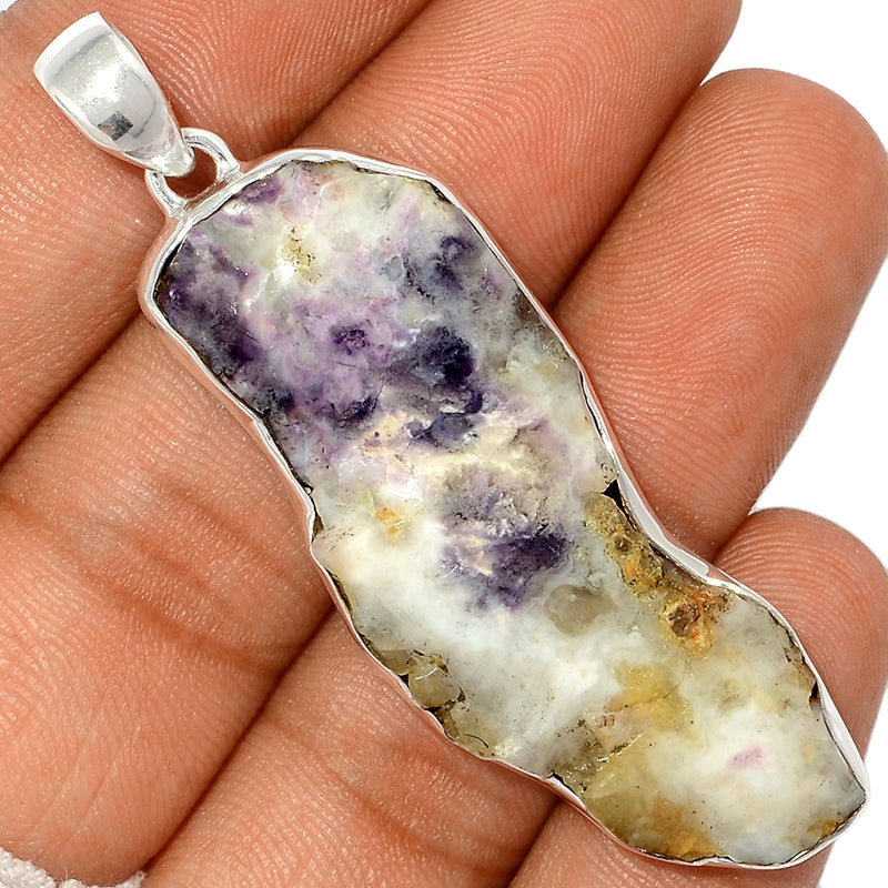 2.5" Violet Flame Opal Slice Pendants - VFSP162