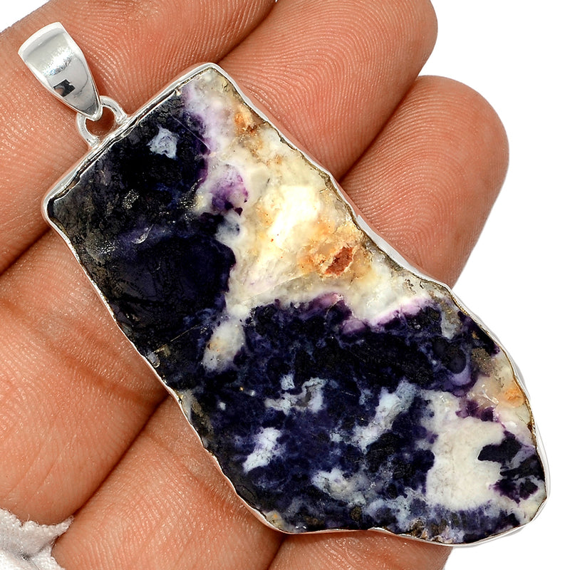 2.6" Violet Flame Opal Slice Pendants - VFSP165