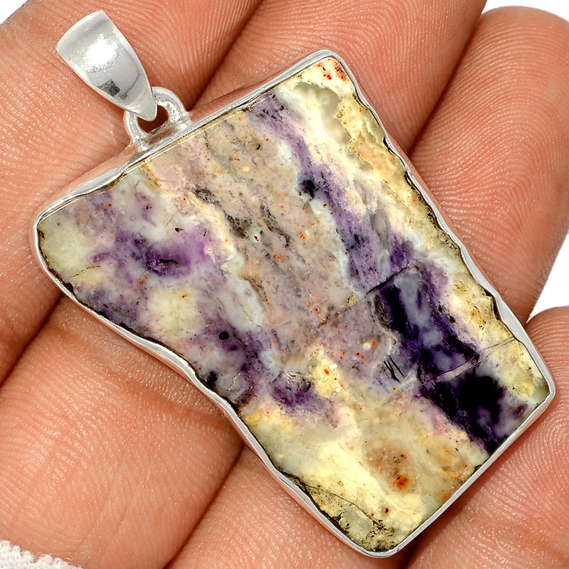 2" Violet Flame Opal Slice Pendants - VFSP172