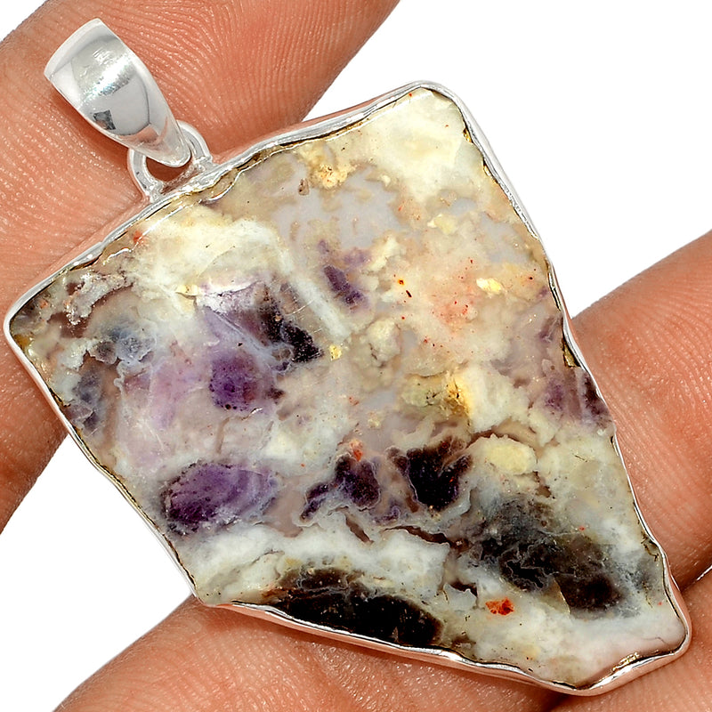 2.1" Violet Flame Opal Slice Pendants - VFSP177