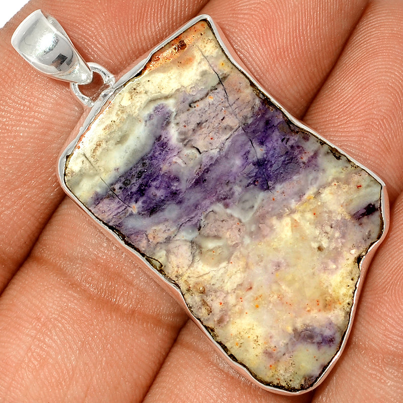 2" Violet Flame Opal Slice Pendants - VFSP181