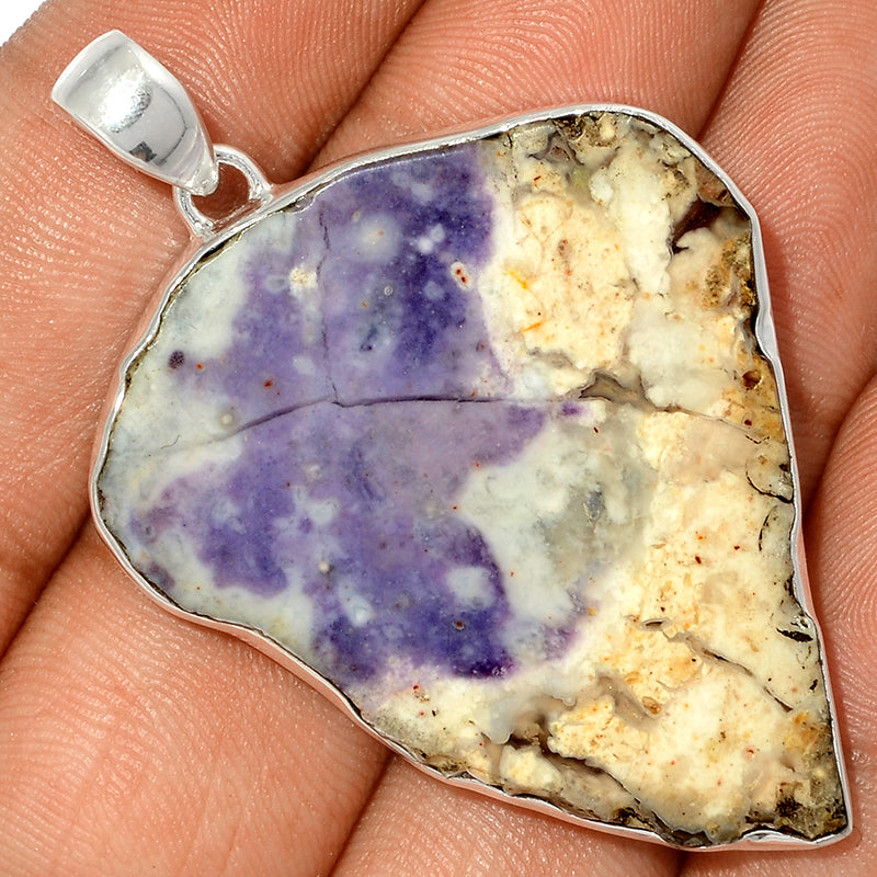 2.1" Violet Flame Opal Slice Pendants - VFSP182