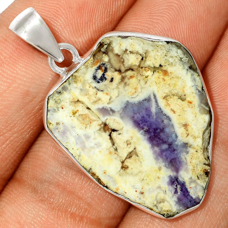 1.6" Violet Flame Opal Slice Pendants - VFSP56