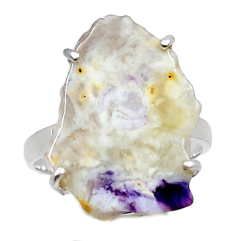 Claw - Violet Flame Opal Slice Ring - VFSR25