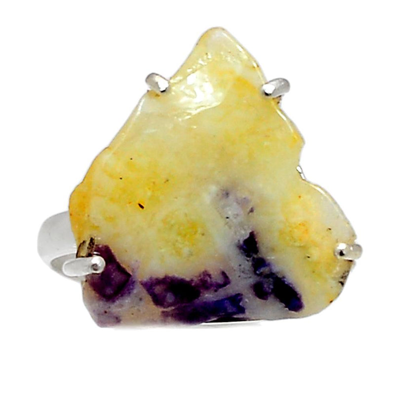 Claw - Violet Flame Opal Slice Ring - VFSR34
