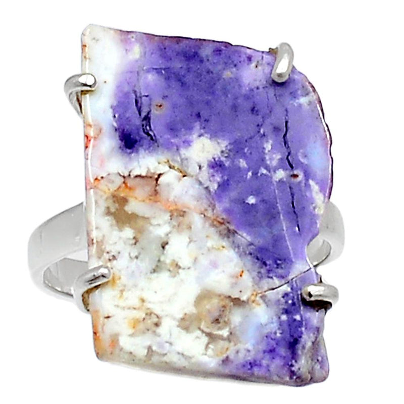 Claw - Violet Flame Opal Slice Ring - VFSR36