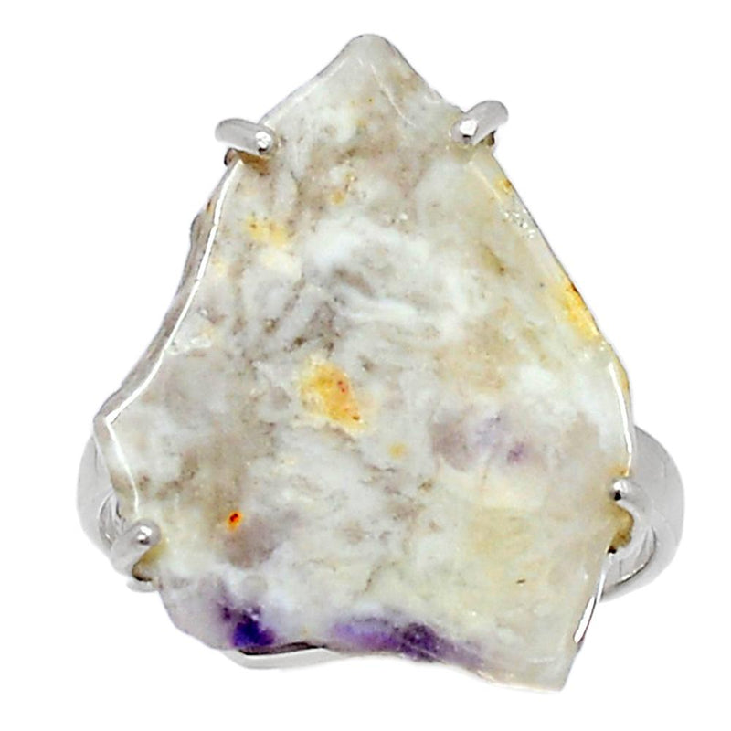Claw - Violet Flame Opal Slice Ring - VFSR54
