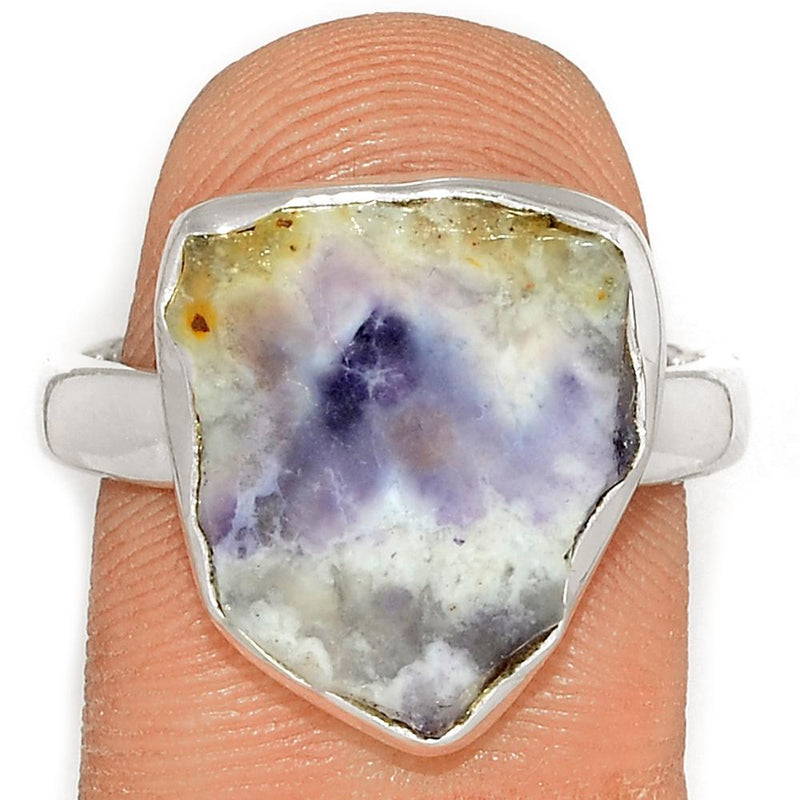 Violet Flame Opal Slice Ring - VFSR68