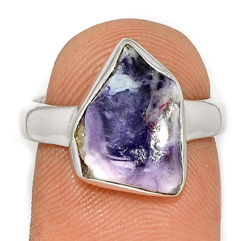 Violet Flame Opal Slice Ring - VFSR69