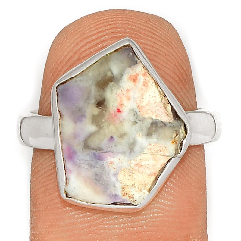 Violet Flame Opal Slice Ring - VFSR74
