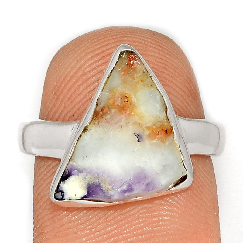 Violet Flame Opal Slice Ring - VFSR75
