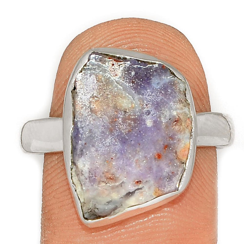 Violet Flame Opal Slice Ring - VFSR78