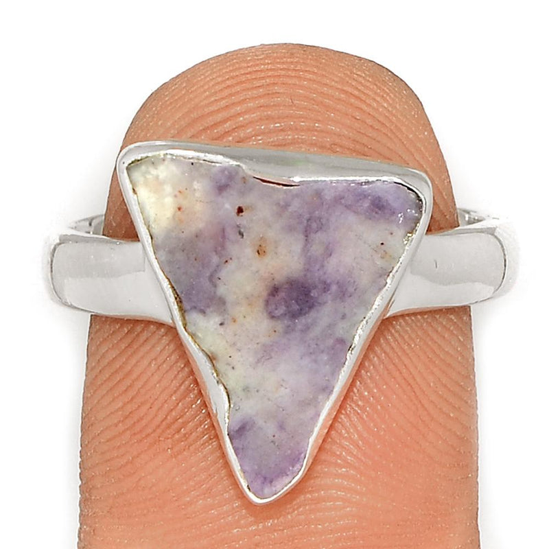 Violet Flame Opal Slice Ring - VFSR82