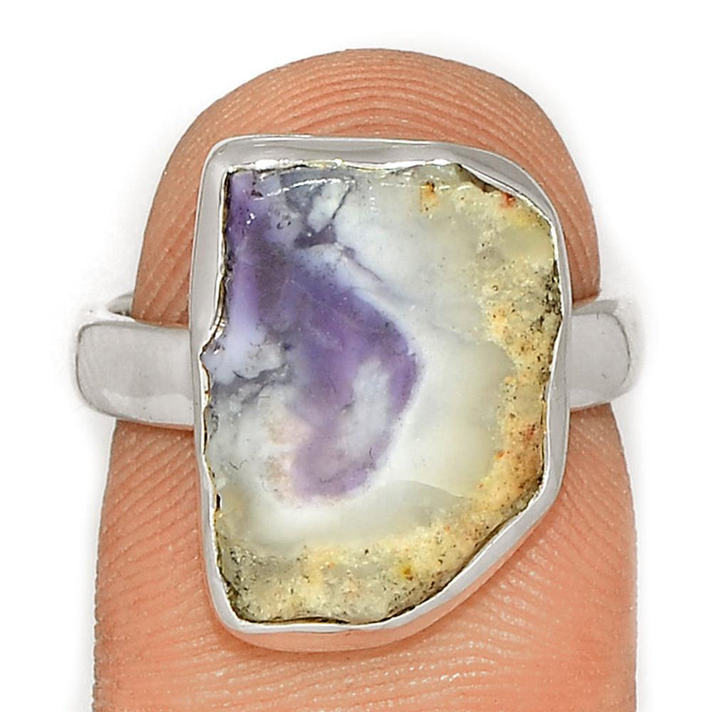 Violet Flame Opal Slice Ring - VFSR87