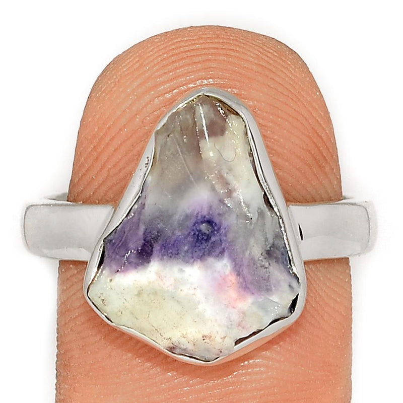 Violet Flame Opal Slice Ring - VFSR89