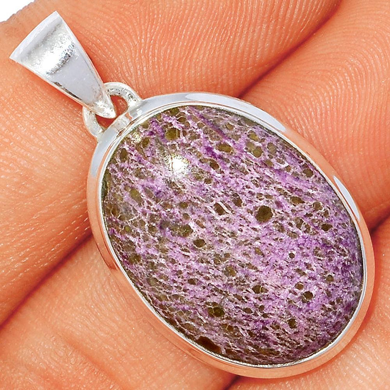 1.3" Variscite In Purpurite Pendants - VIPP495