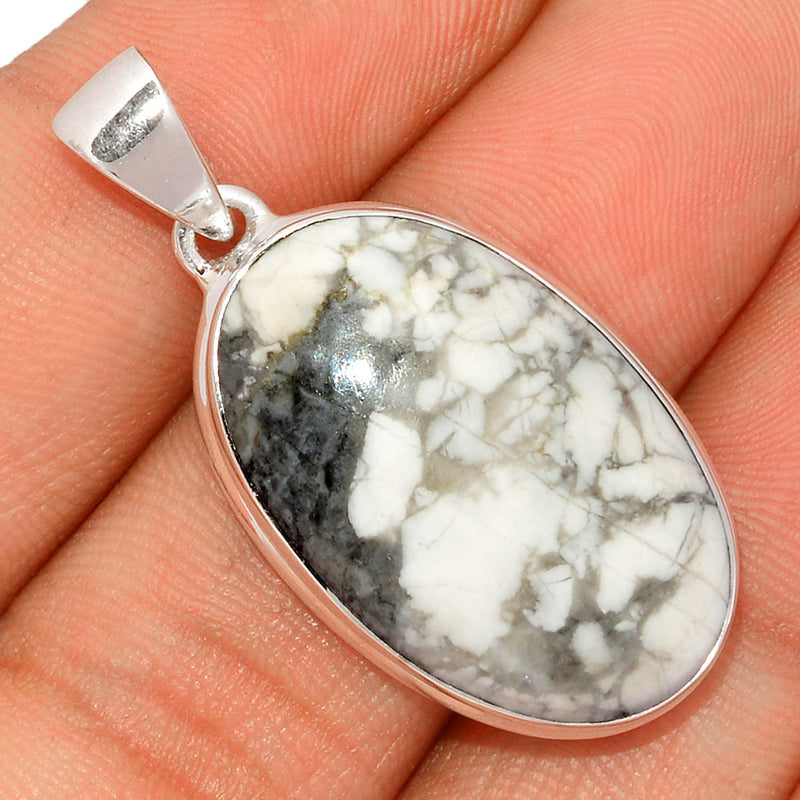 1.6" White Howlite Pendants - WHOP597