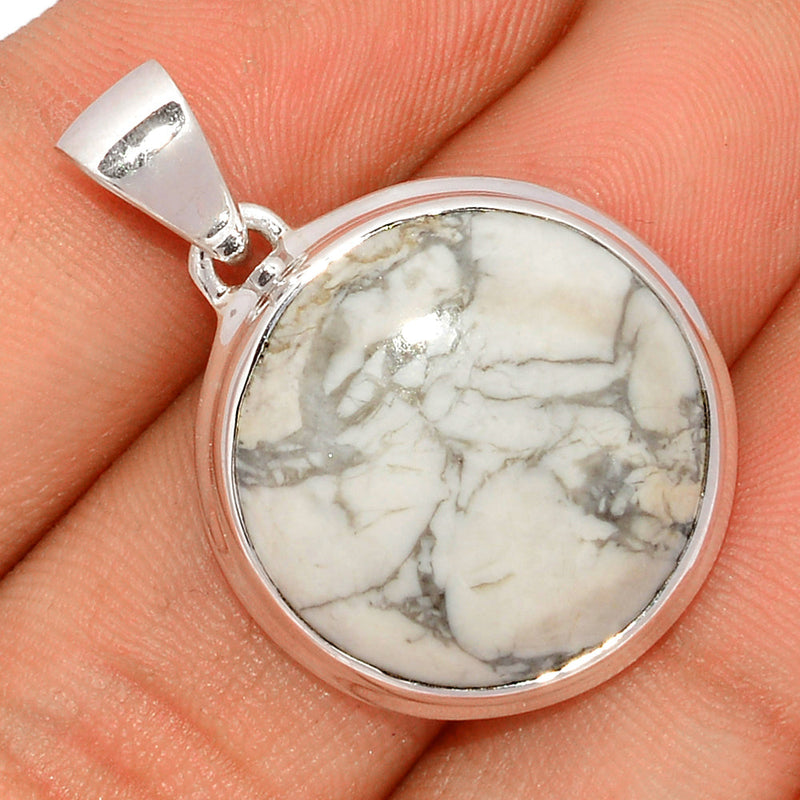 1.3" White Howlite Pendants - WHOP611